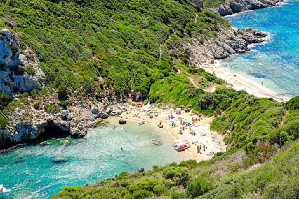 Nephiria'S Cozy Apt In Kerkira! Lejlighed Corfu  Eksteriør billede